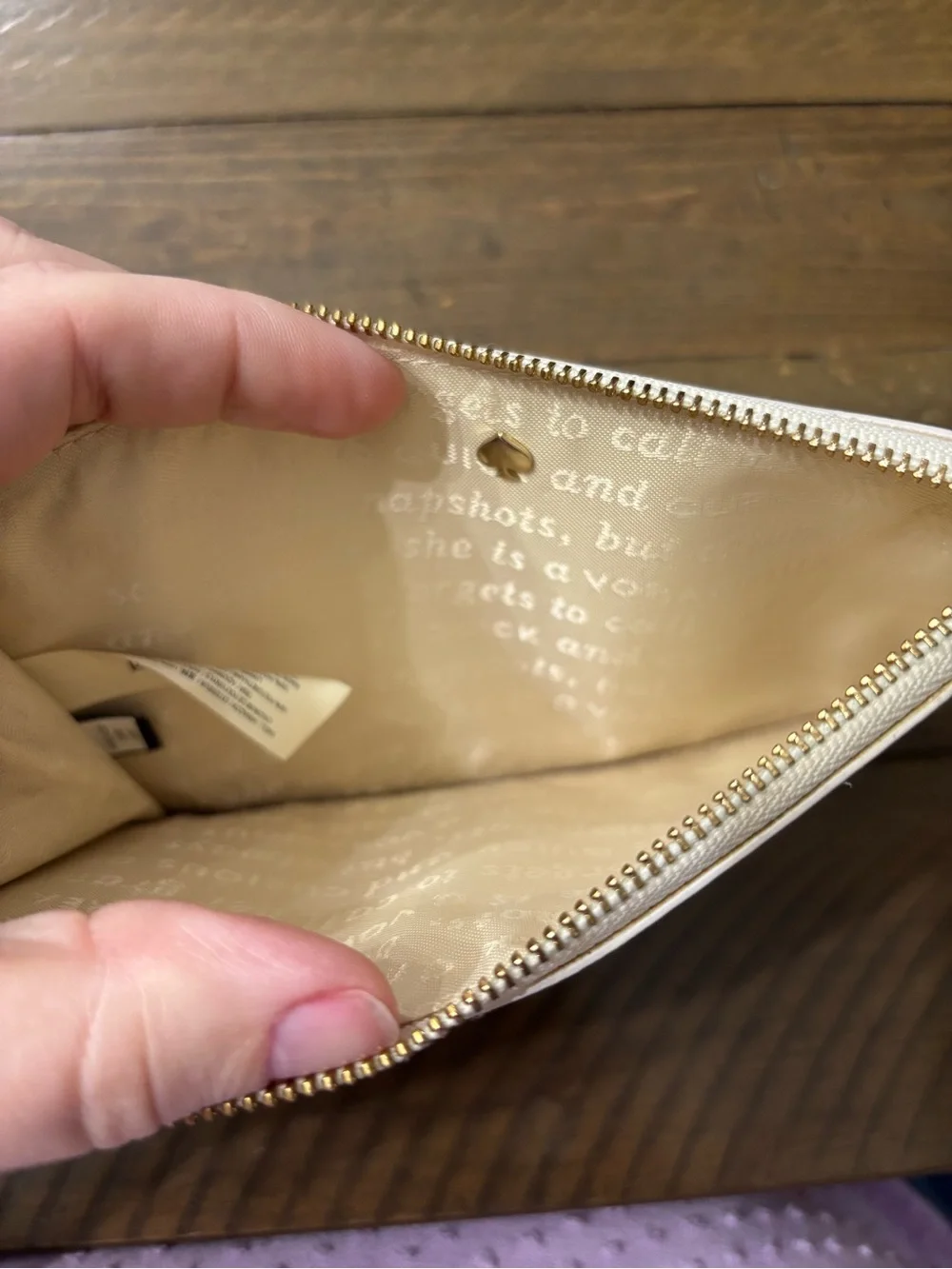 Kate Spade New York Fairmount Square Slim Bee Striped Wristlet - Storybook Lined